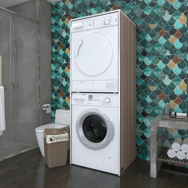 Kenzlife çamaşır-kurutma makinesi dolabı zakhar crd 180*70*60 banyo kapaksız arkalıksız - Image 1