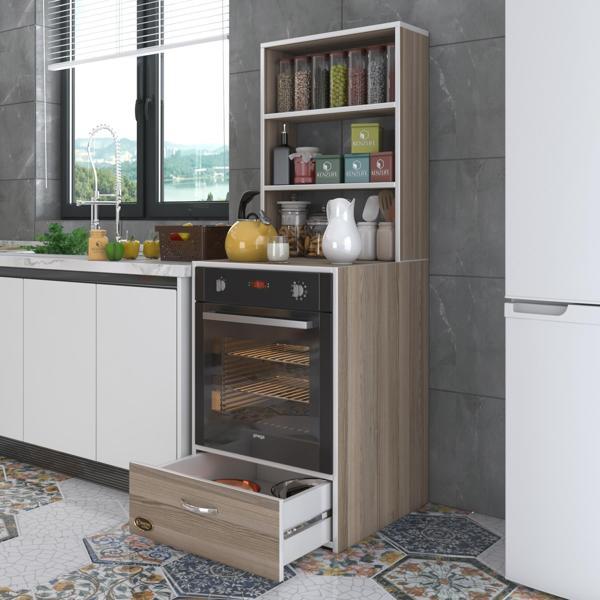 Kenzlife ankastre fırın dolabı aybirgen crd 165*60*56 mutfak çekmeceli - Image 1