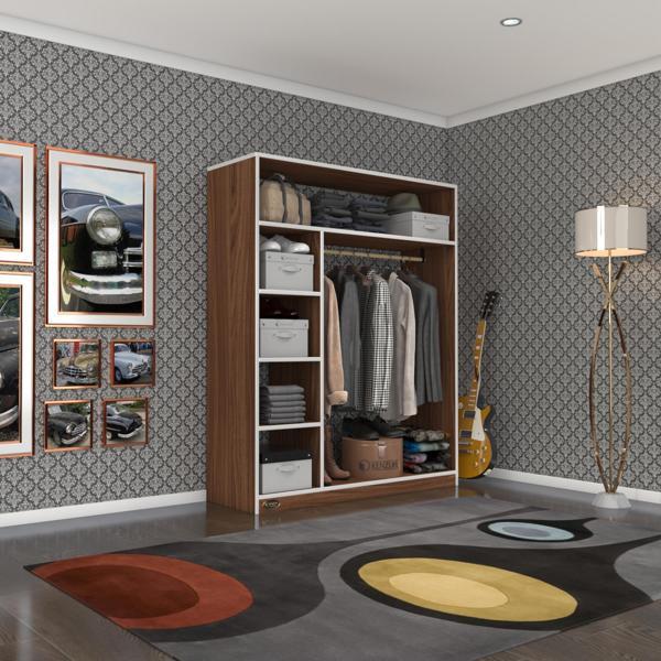 Kenzlife giysi dolabı necmettin 150*120*40 cvz gardırop - Image 1
