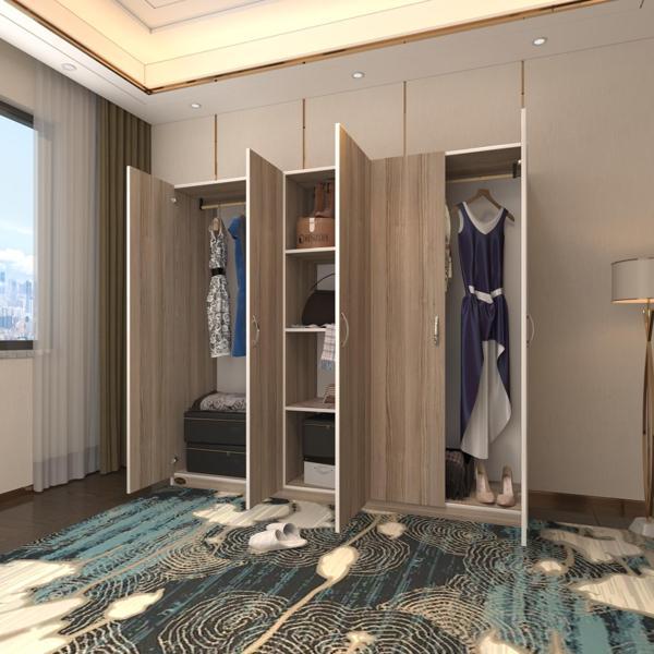 Kenzlife gardırop 5 kapılı horozibiği 180*200*52 crd XLARGE kapaklı gardolap dolap - Image 1