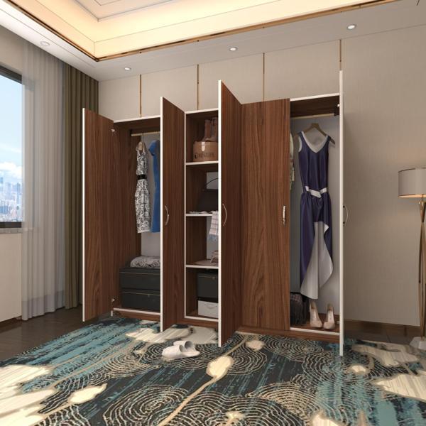 Kenzlife gardırop 5 kapılı horozibiği 180*200*52 cvz XLARGE kapaklı gardolap dolap - Image 1