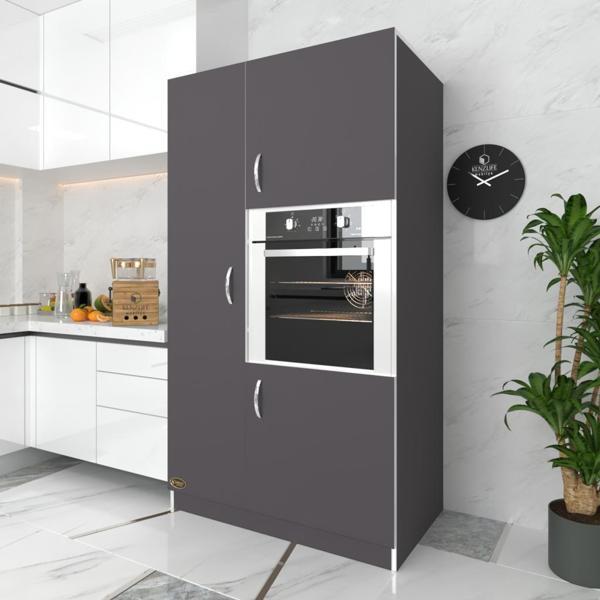 Kenzlife ankastre fırın dolabı banu gri mutfak banyo kiler  - Image 1