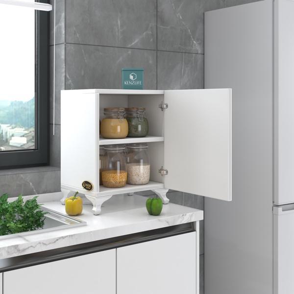 Kenzlife mutfak dolabı mine 048*030*032 byz kapaklı ayaklı banyo evrak ofis kitaplık ayakkabılık kiler - Image 1