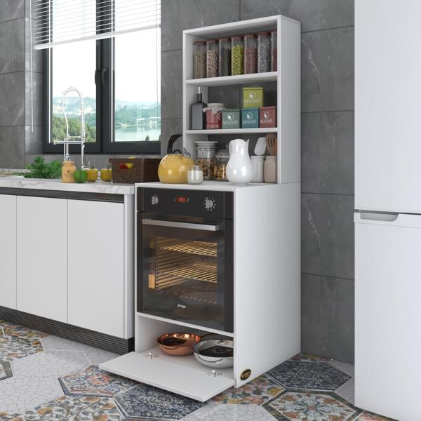 Kenzlife ankastre fırın dolabı bengisu byz 165*60*56 mutfak kapaklı - Image 1