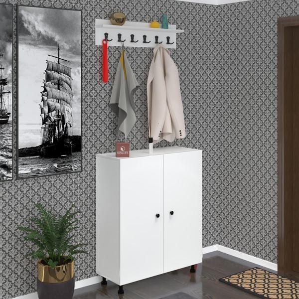 Kenzlife ayakkabılık çapula6 byz 98*080*30 kapaksız 6 raflı 24 çift ayakkabı kapasitesi - Image 1
