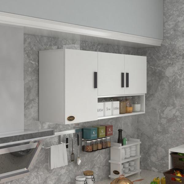 Kenzlife hazır mutfak mirandus22 byz 060*120*22 mutfak banyo dolabı kapaklı raflı - Image 1