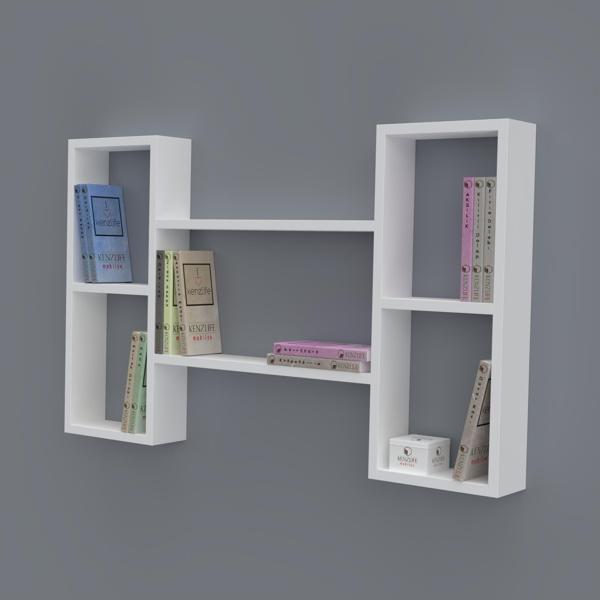 Kenzlife kitaplık gülsu 060*100*20 byz duvar rafı  - Image 1