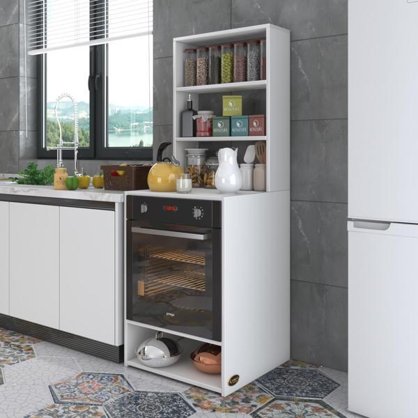 Kenzlife ankastre fırın dolabı canfeza byz 165*60*56 mutfak raflı - Image 1