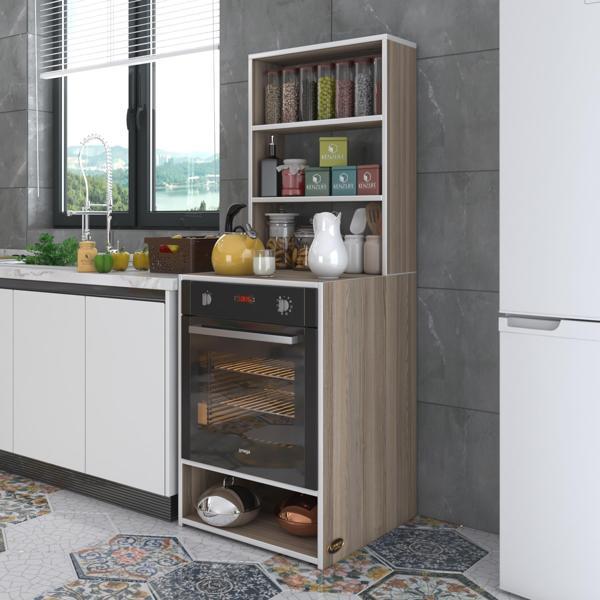 Kenzlife ankastre fırın dolabı canfeza crd 165*60*56 mutfak raflı - Image 1