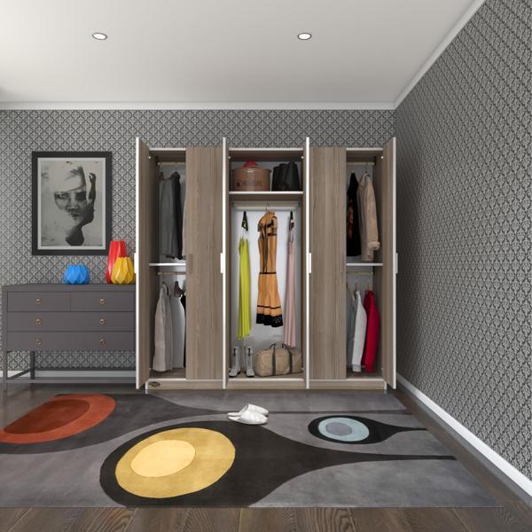 Kenzlife gardırop 6 kapaklı kapılı anemon 180*180*42 crd gardolap dolap - Image 1