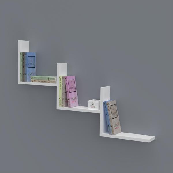 Kenzlife kitaplık günan 060*090*20 byz duvar rafı  - Image 1