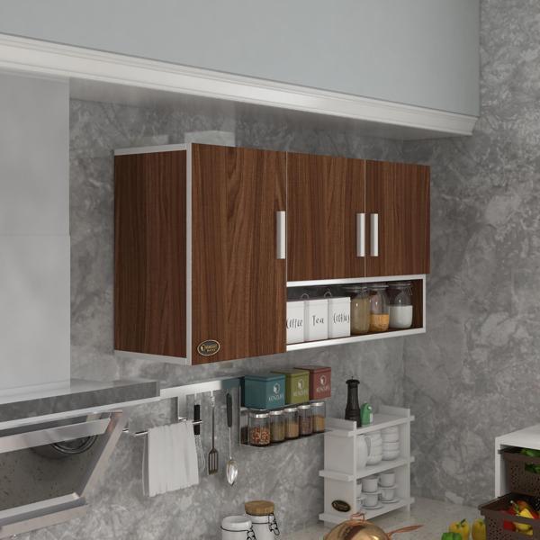 Kenzlife hazır mutfak mirandus22 cvz 060*120*22 mutfak banyo dolabı kapaklı raflı - Image 1