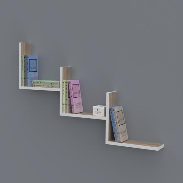 Kenzlife kitaplık günan 060*090*20 crd duvar rafı  - Image 1