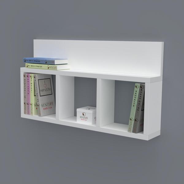 Kenzlife kitaplık hayal 030*060*20 byz duvar rafı  - Image 1