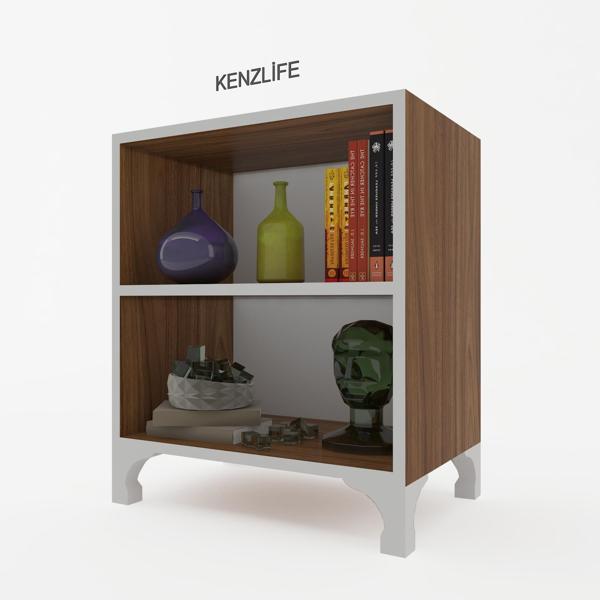 Kenzlife kitaplık tuğçe 048*030*020 cvz ayaklı mutfak dolabı banyo ofis ayakkabılık kiler - Image 1