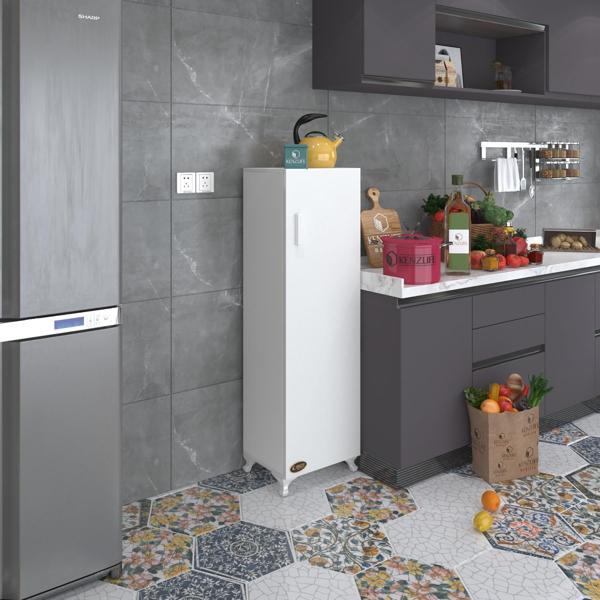 Kenzlife mutfak dolabı mine 128*030*032 byz kapaklı ayaklı banyo evrak ofis kitaplık ayakkabılık kiler - Image 1