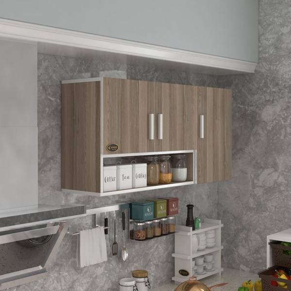 Kenzlife hazır mutfak mirena22 crd 060*120*22 mutfak banyo dolabı kapaklı raflı - Image 1