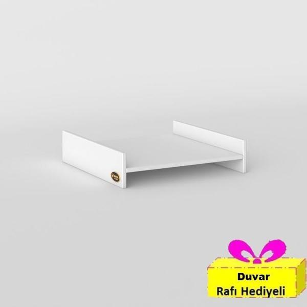 Kenzlife çamaşır&bulaşık makinesi dolabı olenka byz 015*70*60 banyo aparatı arkalıksız + tekli duvar rafı hediyeli - Image 1