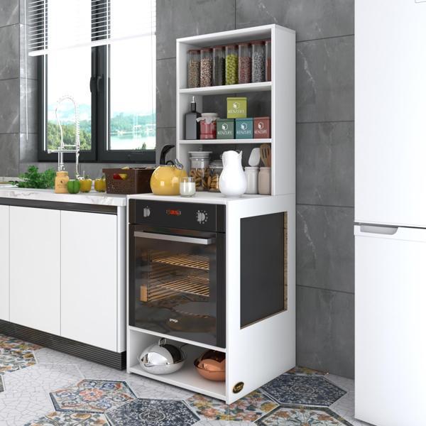 Kenzlife ankastre fırın dolabı ismihan byz 165*60*56 mutfak raflı - Image 1