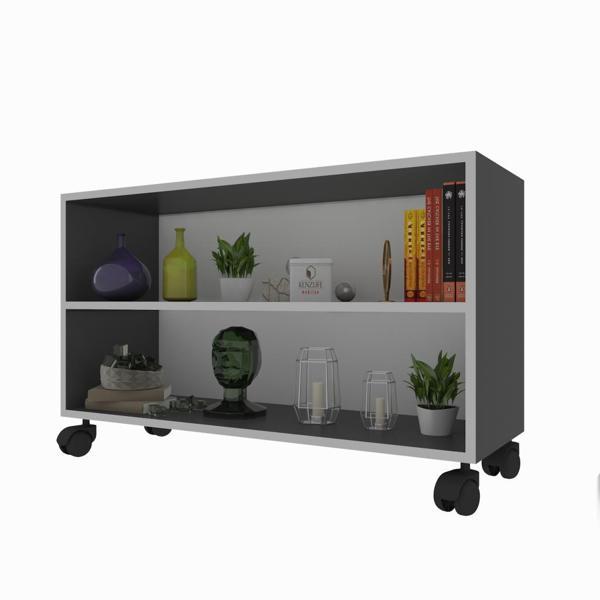 Kenzlife mutfak dolabı raziye 068*090*030 gri tekerlekli banyo evrak ofis ayakkabılık kiler - Image 1