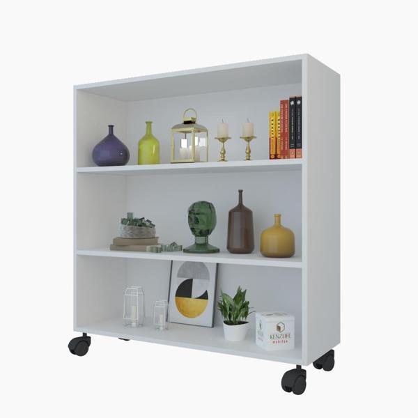 Kenzlife mutfak dolabı raziye 108*090*030 byz tekerlekli banyo evrak ofis ayakkabılık kiler - Image 1