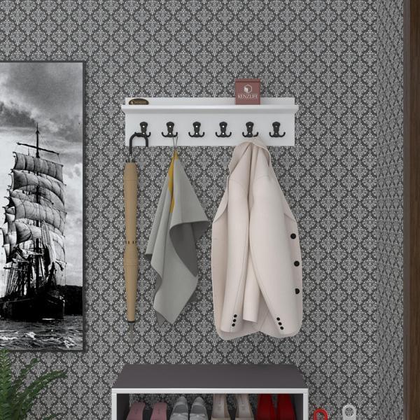 Kenzlife elbise askılığı askılık vettini70 byz 20*070*12 siyah 6 adet askı portmanto - Image 1