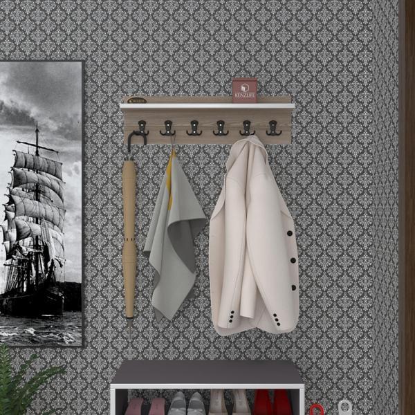 Kenzlife elbise askılığı askılık vettini70 crd 20*070*12 siyah 6 adet askı portmanto - Image 1