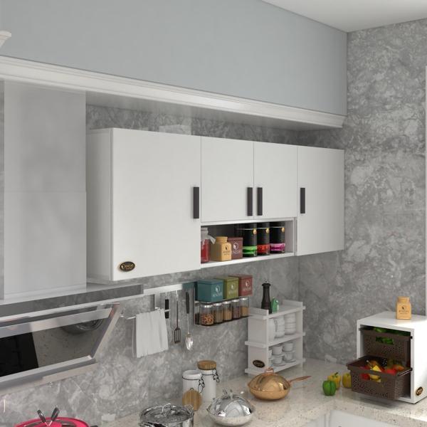Kenzlife hazır mutfak packey byz 060*180*32 mutfak banyo dolabı kapaklı raflı - Image 1