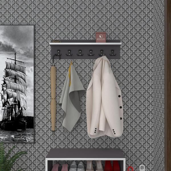 Kenzlife elbise askılığı askılık vettini70 gri 20*070*12 siyah 6 adet askı portmanto - Image 1