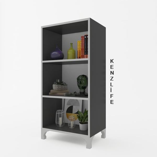 Kenzlife mutfak dolabı pakize 088*030*030 gri ayaklı banyo evrak ofis ayakkabılık kiler - Image 1