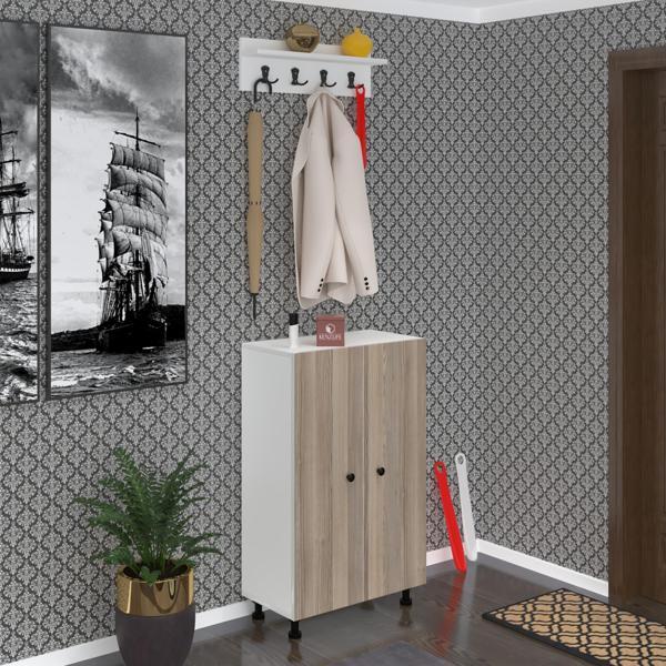 Kenzlife ayakkabılık cimcime6 crdbyz 98*060*32 kapaklı 6 raflı 18 çift ayakkabı kapasitesi - Image 1