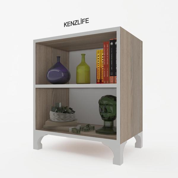 Kenzlife kitaplık tuğçe 068*040*020 crd ayaklı mutfak dolabı banyo ofis ayakkabılık kiler - Image 1