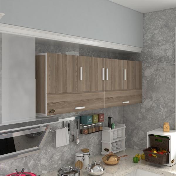 Kenzlife hazır mutfak perenna crd 060*180*22 mutfak banyo dolabı kapaklı raflı - Image 1
