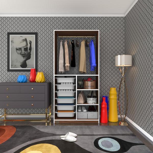 Kenzlife giysi dolabı yalın cvz 180*090*30 kapaksız arkalıksız 6 sepetli - Image 1