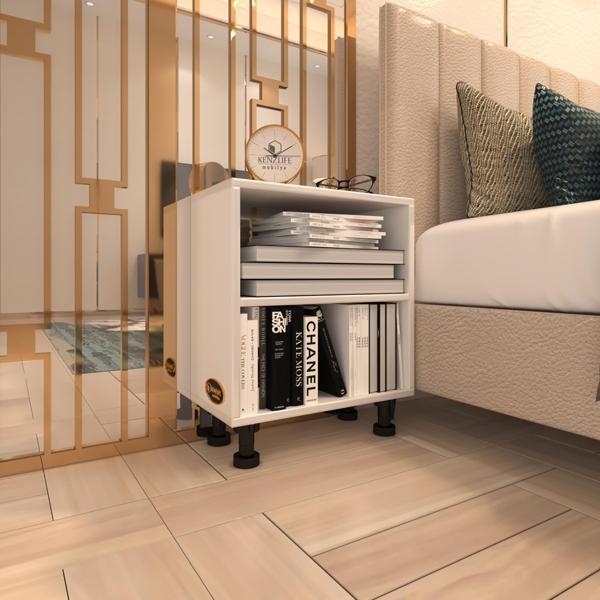 Kenzlife komodin tereşkova byz 47*39*19 mutfak banyo ofis dolabı komidin siyah ayaklı (m) - Image 1