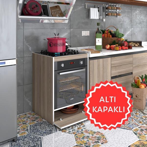 Kenzlife ankastre modülü kabini berilyum crd fırın ocak dolabı kapaklı  - Image 1