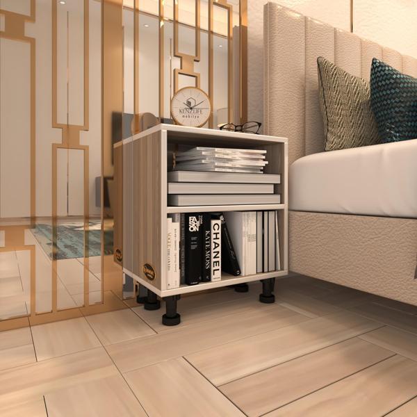 Kenzlife komodin tereşkova crd 47*39*19 mutfak banyo ofis dolabı komidin siyah ayaklı (m) - Image 1