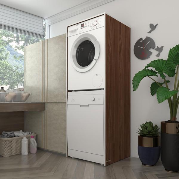 Kenzlife çamaşır-bulaşık makinesi dolabı borya cvz 180*70*60 banyo kapaksız arkalıksız - Image 1