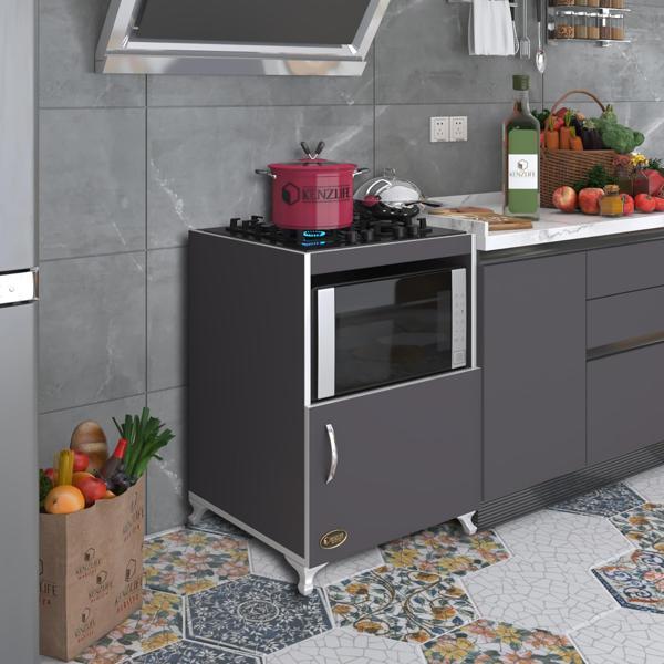Kenzlife ocak dolabı doğangün gri 85*60*56 hazır mutfak ankastre gömme ocak için arkalıksız - Image 1