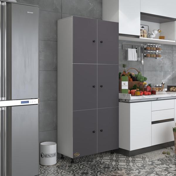 Kenzlife mutfak dolabı tahiri gribyz 188*80*37 çok amaçlı dolap arkalıklı - Image 1