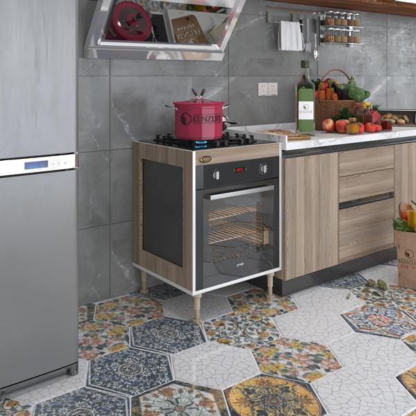 Kenzlife ankastre modülü kabini emir timur3 crd 89-81*60*56 fırın ocak dolabı ayarlı ayaklı  - Image 1