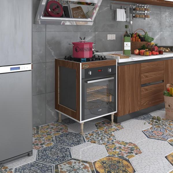 Kenzlife ankastre modülü kabini emir timur3 cvz 89-81*60*56 fırın ocak dolabı ayarlı ayaklı  - Image 1
