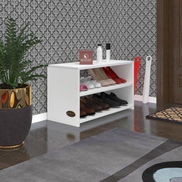 Kenzlife ayakkabılık goya byz 040*70*30 arkalıksız ayakkabı ofis dolabı - Image 1