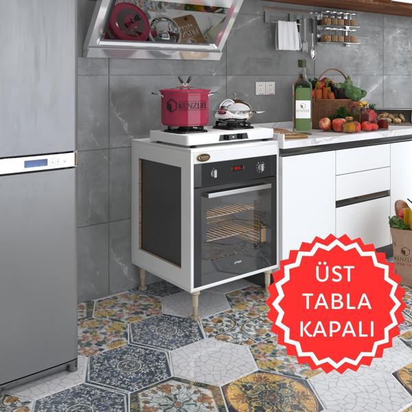 Kenzlife ankastre modülü kabini esena mono3 byz 89-81*60*56 fırın ocak dolabı ayarlı ayaklı üstü kapalı  - Image 1