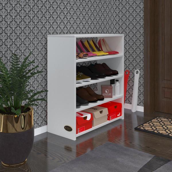 Kenzlife ayakkabılık goya byz 080*70*30 arkalıksız ayakkabı ofis dolabı - Image 1