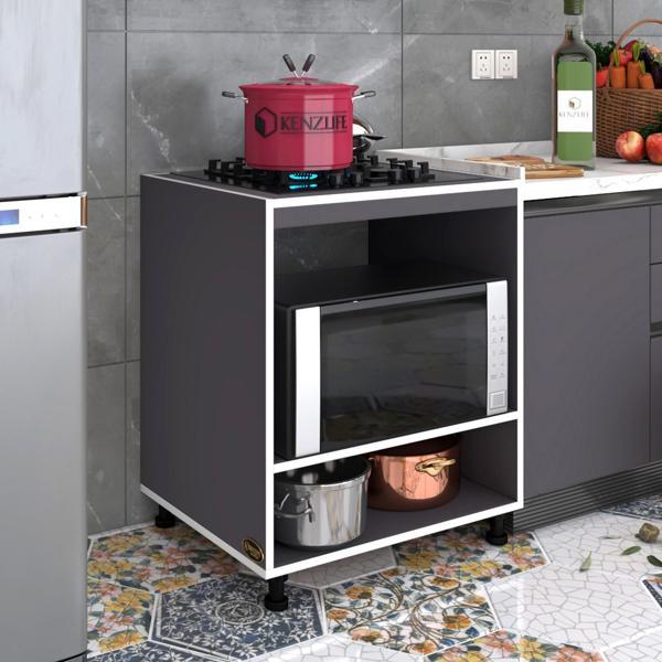 Kenzlife ocak dolabı gülpembe gri 85*70*60 XLARGE hazır mutfak ankastre gömme ocak için - Image 1