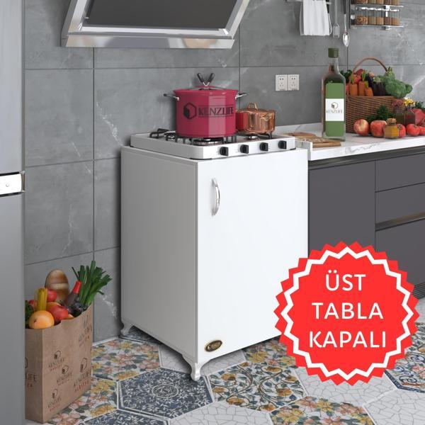 Kenzlife ocak dolabı hoşseda byz 85*60*56 hazır mutfak klasik set üstü ocak için arkalıksız - Image 1