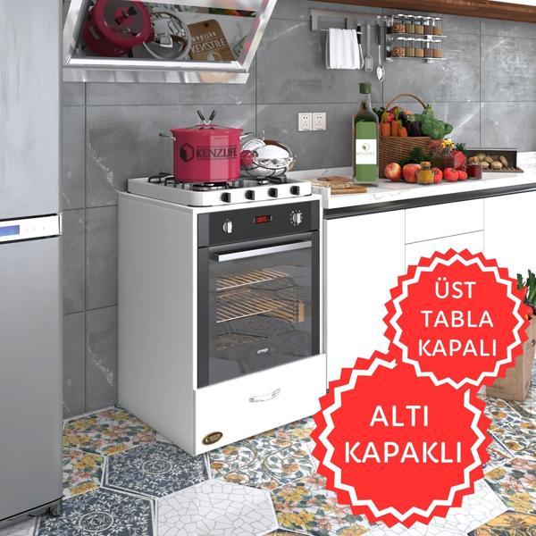 Kenzlife ankastre modülü kabini flor byz kapaklı fırın ocak dolabı sabit tabla  - Image 1