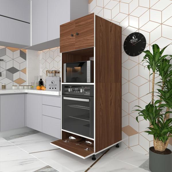Kenzlife fırın dolabı halide cvz 162*60*56 mutfak kapaklı ayaklı banyo kiler ofis - Image 1