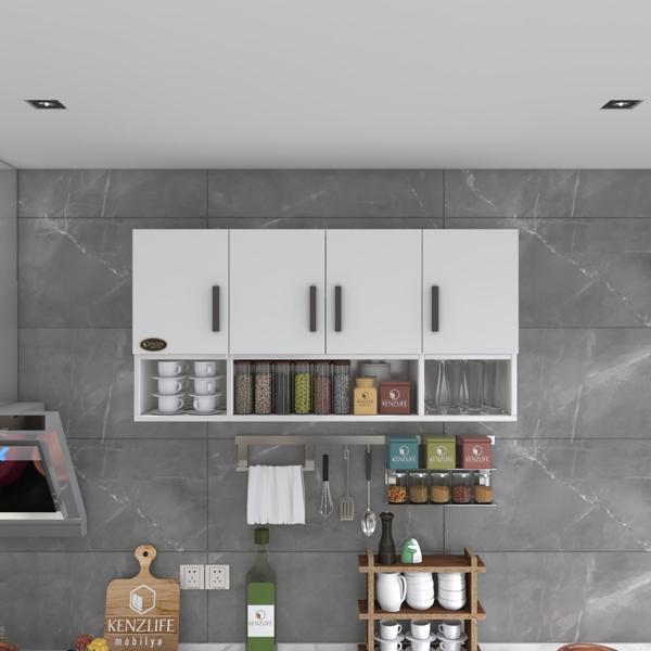 Kenzlife hazır mutfak severus byz 060*120*22 mutfak banyo dolabı kapaklı raflı - Image 1